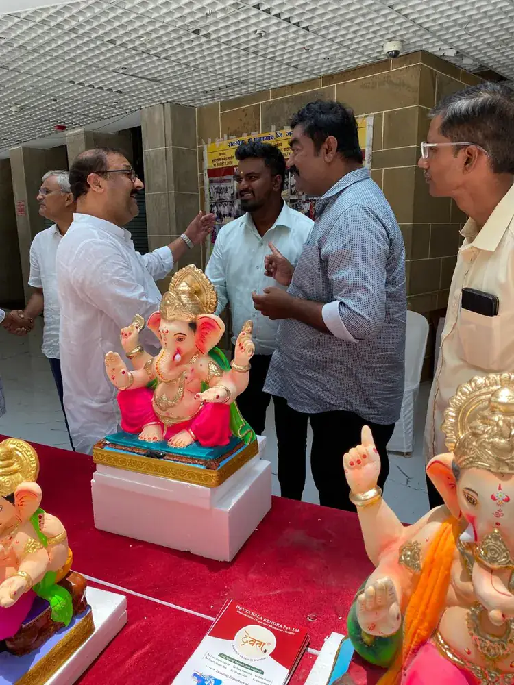 Founder demonstrating Devta products